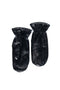 Unisex Leather Mittens | Black